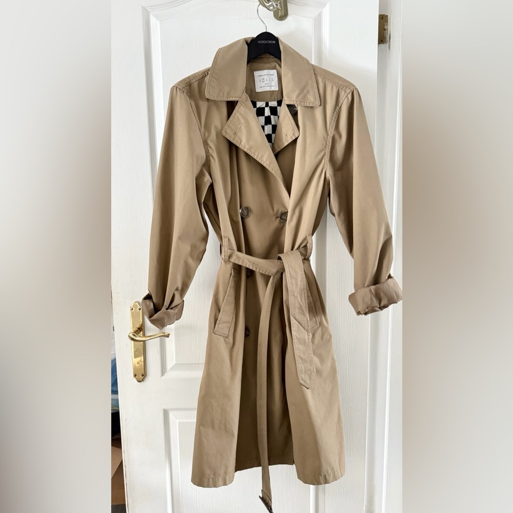 Urban Outfitters Art Trench Coat